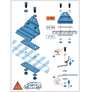 CRUZ Stützfuß-Befestigungs-SET 6 Stützfüße für Renault Master III