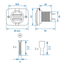 USB Doppel-Einbausteckdose 3100mA 12V/24V