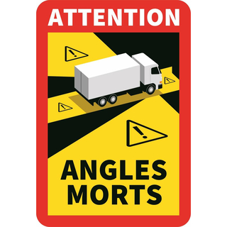 Aufkleber Attention Angles Morts!