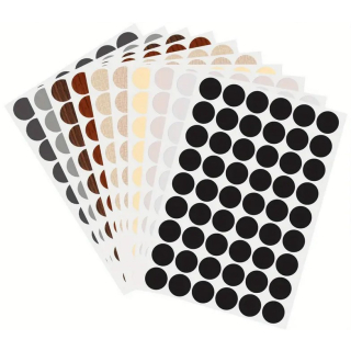 Schraublochabdeckung Ø 12,5 mm 24 Stk. Noce Opera Caramel