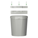 Abfalleimer mit Deckel 6L
