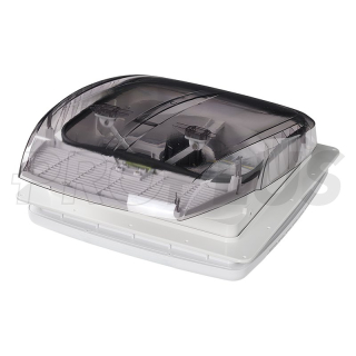 Dachhaube DeLuxe 400x400 mm transparent mit Ventilator