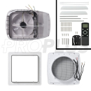 Dachhaube DeLuxe 400x400 mm transparent mit Ventilator