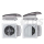 Dachhaube DeLuxe 400x400 mm transparent mit Ventilator