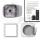 Dachhaube DeLuxe 400x400 mm transparent mit Ventilator