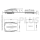 Dachhaube DeLuxe 400x400 mm transparent mit Ventilator